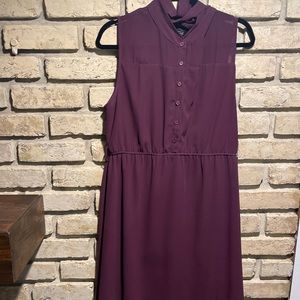 XL Papermoon dark purple shirt dress